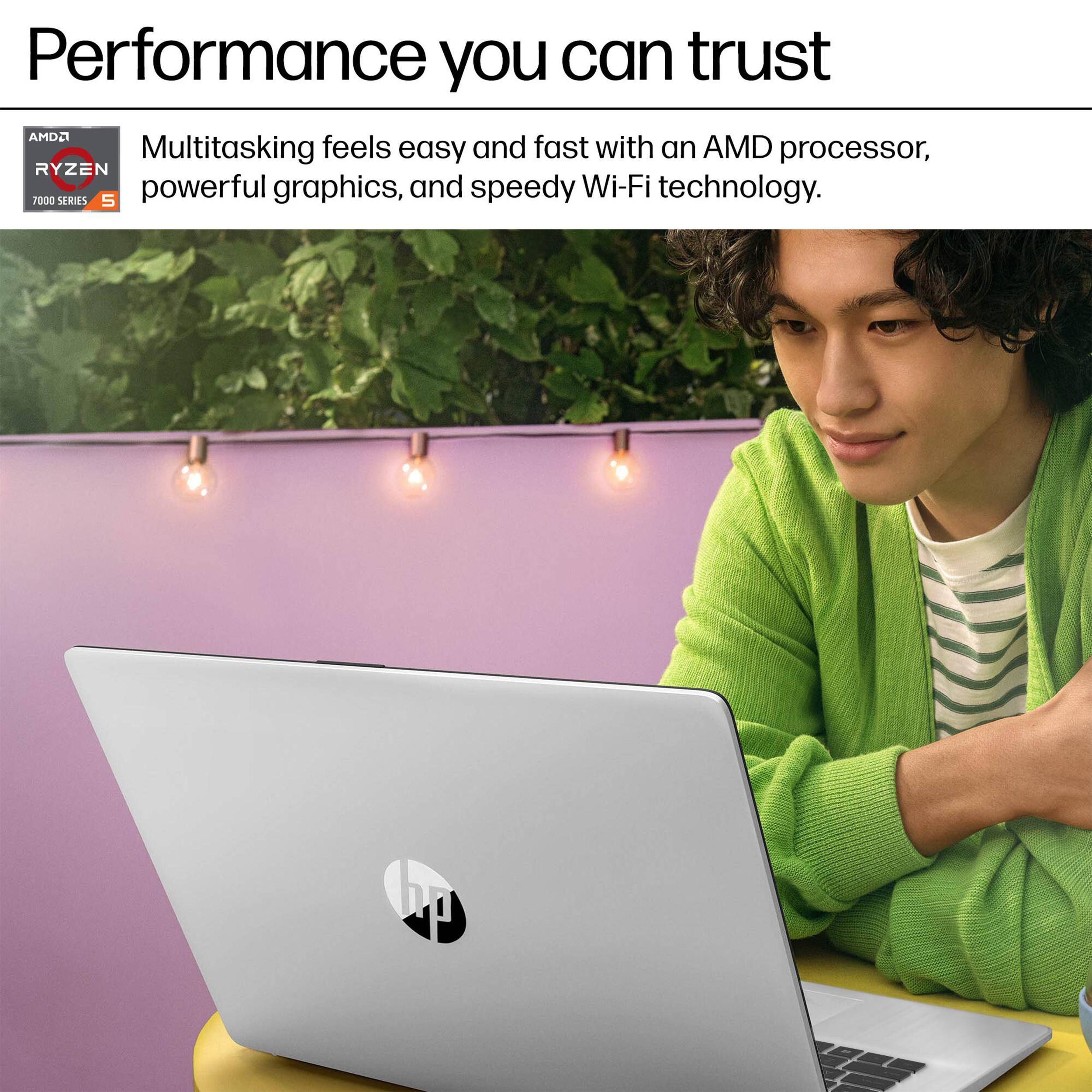 Performance you can trust

Multitasking feels easy and fast with an AMD processor, powerful graphics, and speedy Wi-Fi technology.

AMD Ryzen 7000 Series 5