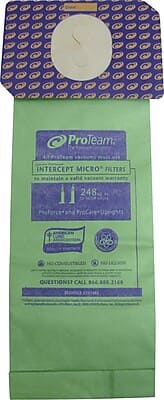 Photos - Vacuum Cleaner Accessory Micro ProTeam - 3.25 qt. Intercept  Vacuum Filter, 10/Pk - Green 103483 
