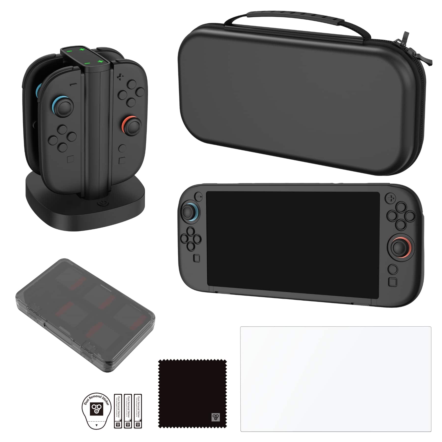 Biogenik - 6-in-1 Accessory Kit for Nintendo Switch 2 - Black