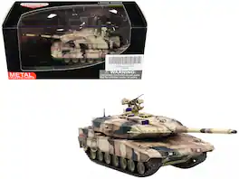 Leopard 2 A7+ Main Battle Tank "Desert Camouflage" German Army "Armor Premium" Series 1/72 Diecast Model by Panzerkampf