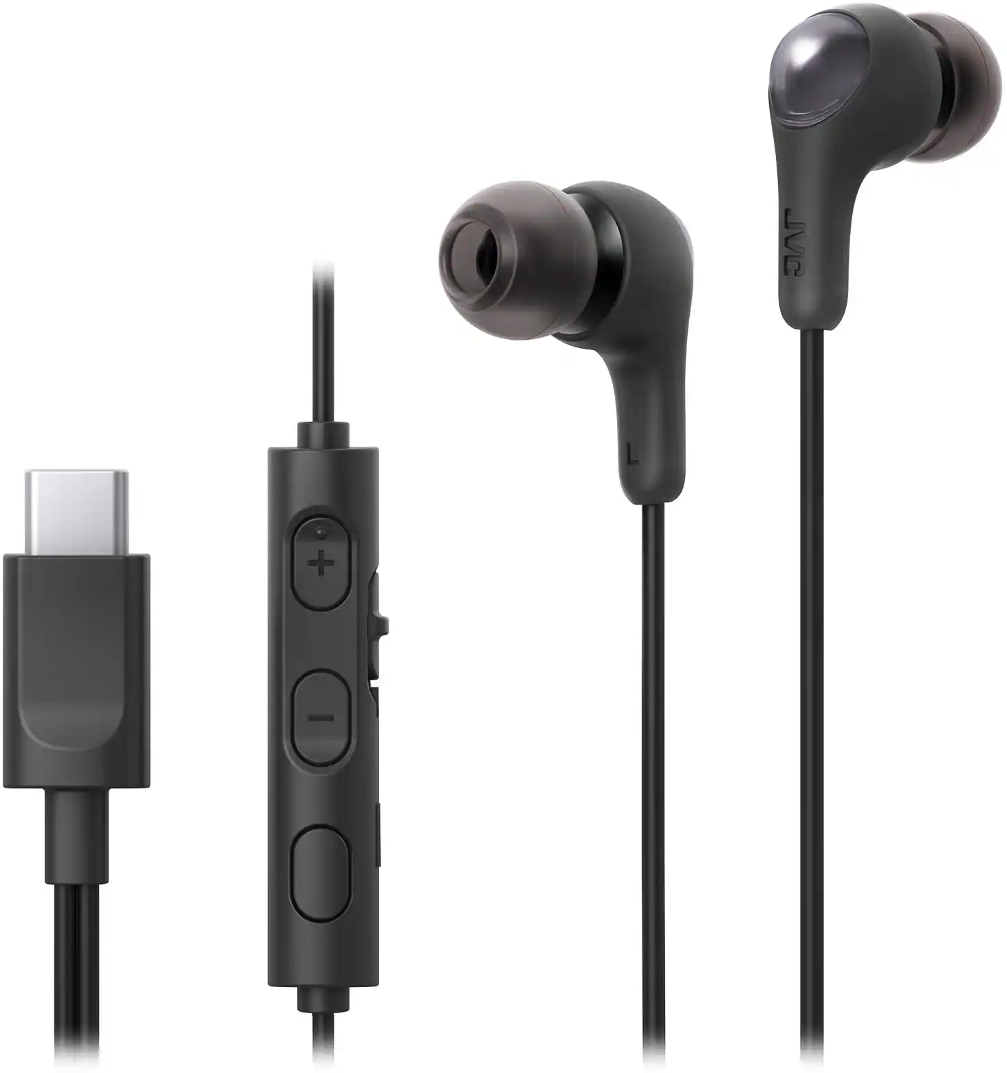 JVC - In-Ear Headphones HAFR9UCB - Black
