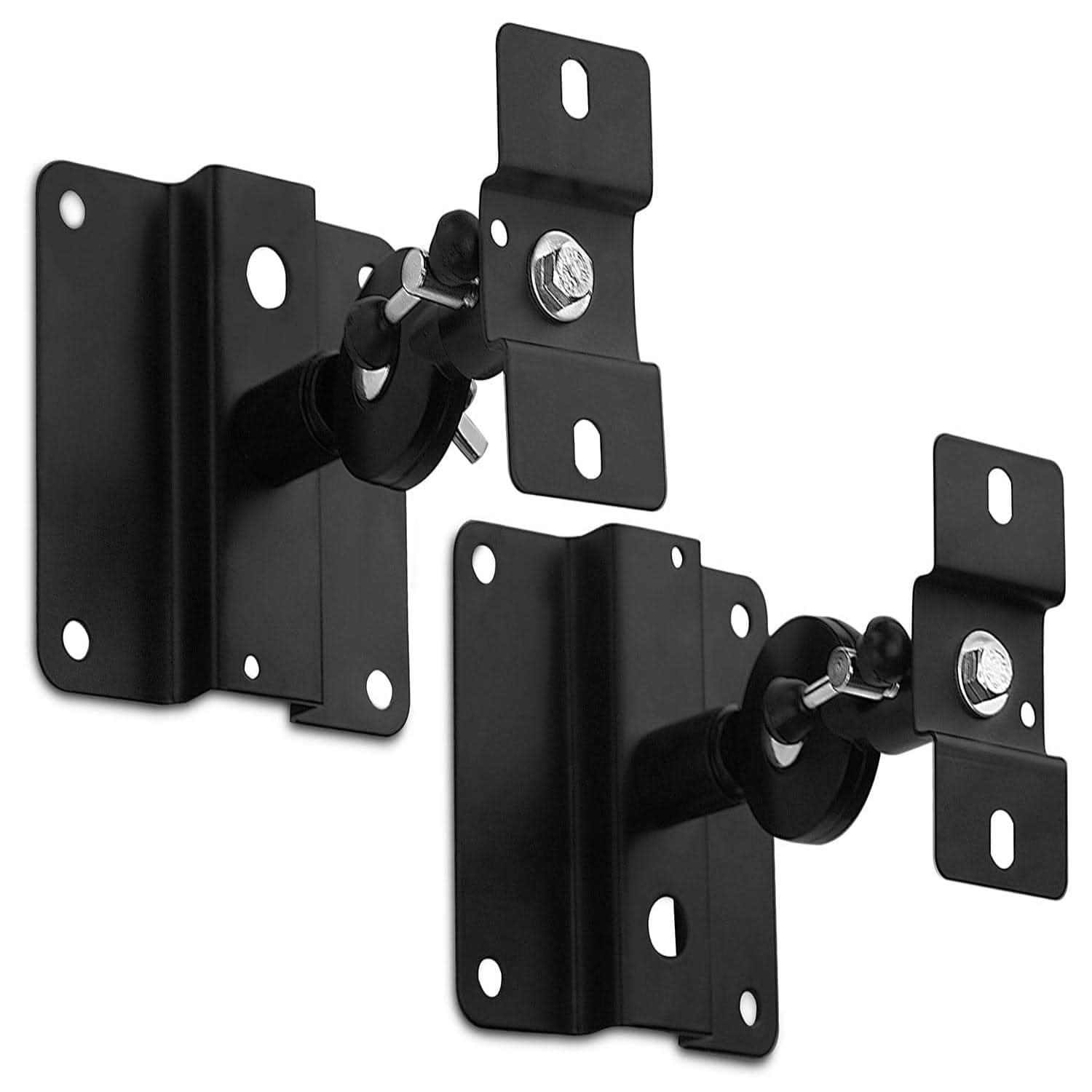 Front. Mount-It! - Heavy-Duty Universal Speaker Mounts for Walls & Ceiling with Adjustable Swivel & Tilt - Black.