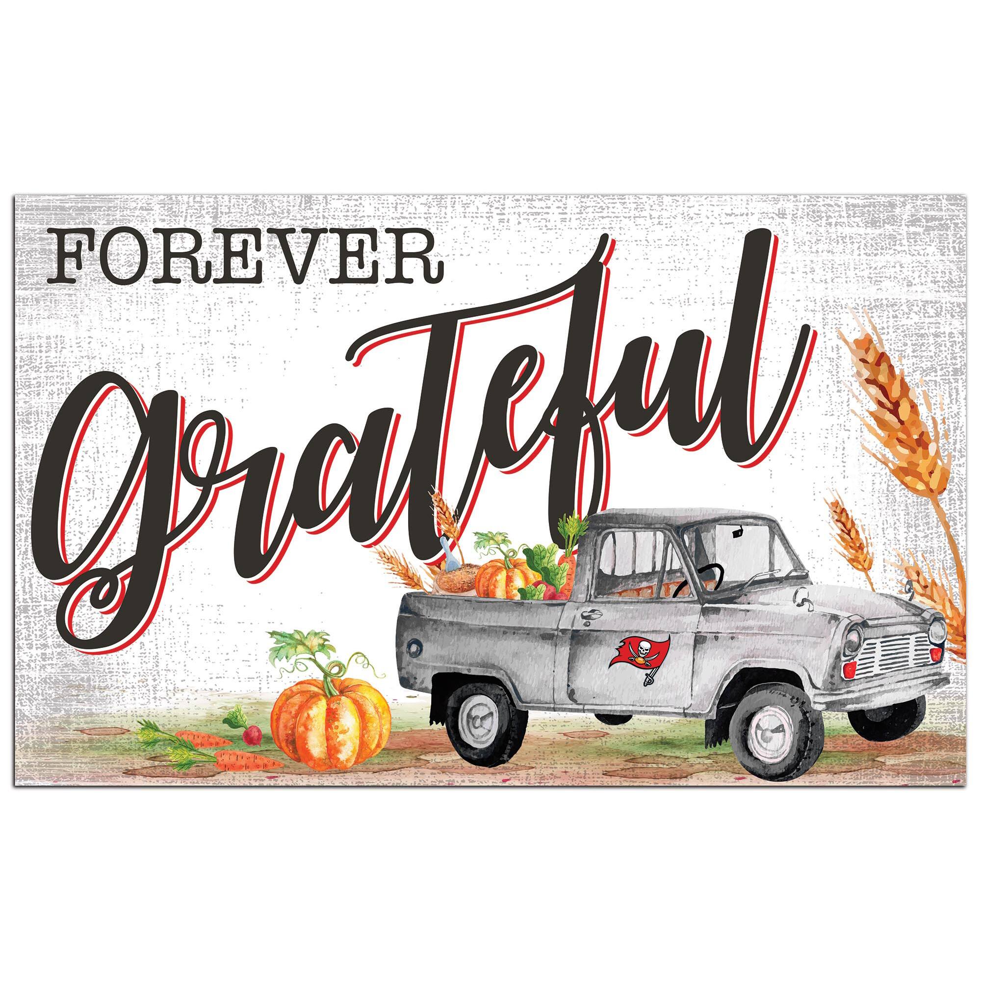 "Fan Creations - Tampa Bay Buccaneers 11"" x 19"" Forever Grateful Sign - White" price history on PriceWatchPro