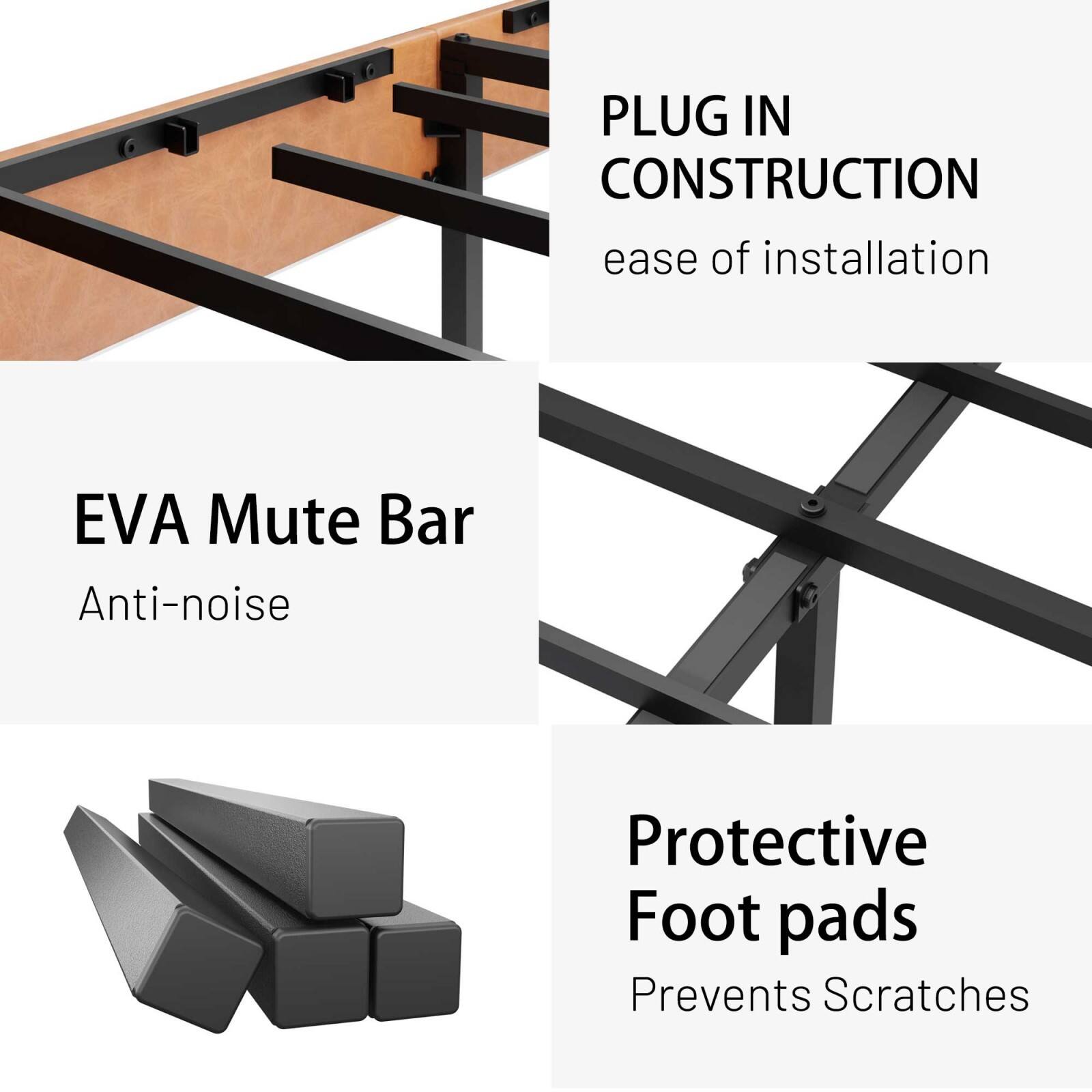 PLUG IN CONSTRUCTION  
ease of installation  

EVA Mute Bar  
Anti-noise  

Protective Foot pads  
Prevents Scratches