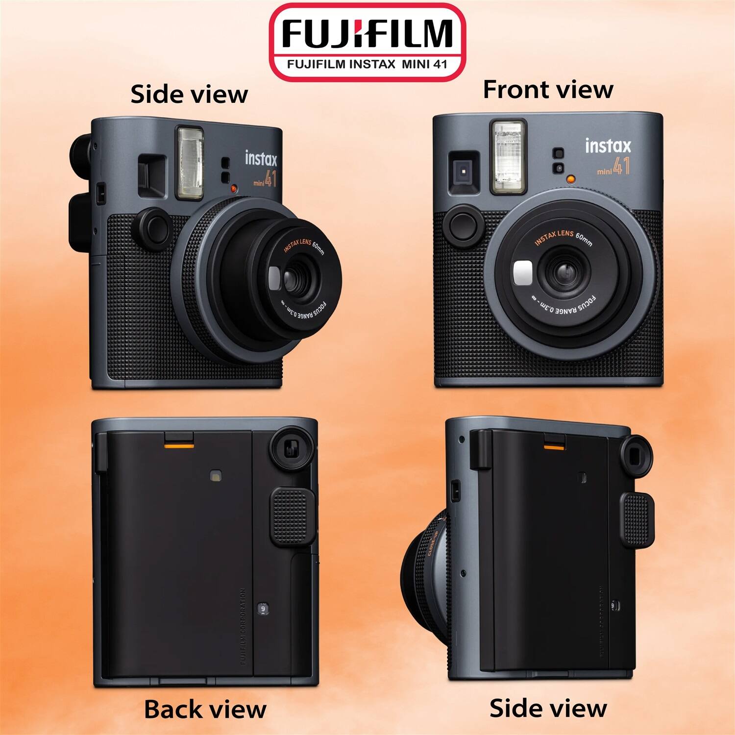 Fujifilm Instax Mini 41 Instant Film Camera Bundle with Groovy