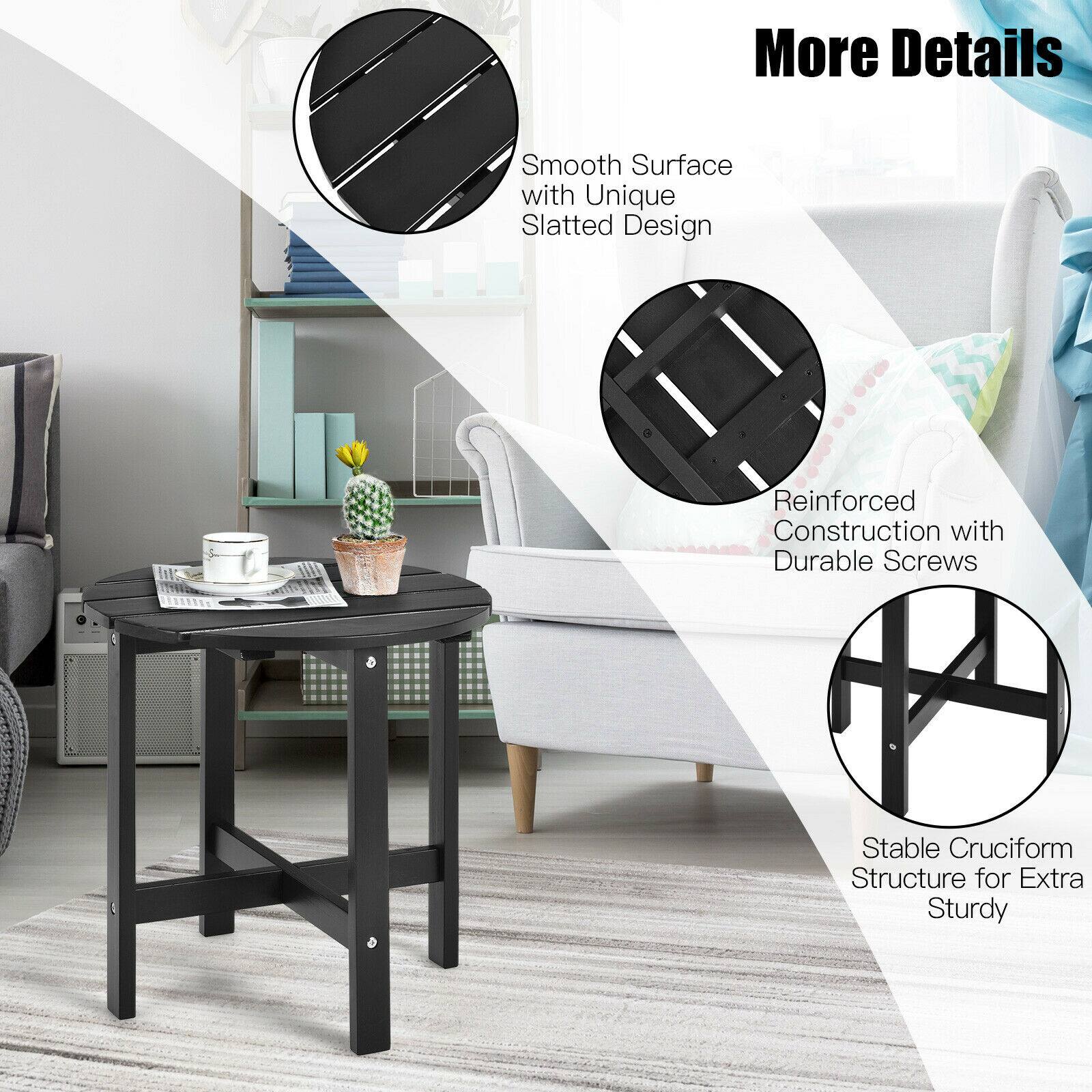 More Details

- Smooth Surface with Unique Slatted Design
- Reinforced Construction with Durable Screws
- Stable Cruciform Structure for Extra Sturdy