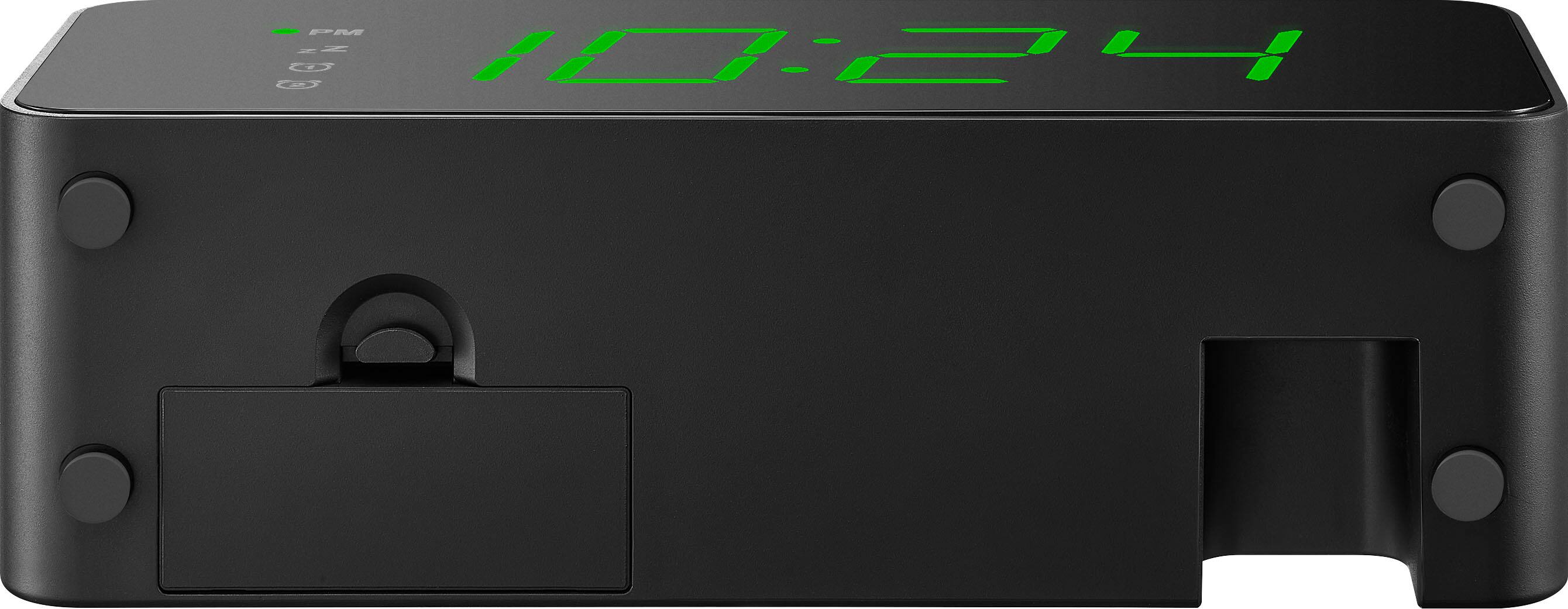 Alt View 11. Insignia™ - Digital AM/FM Dual Alarm Clock with 4-Level Dimmer - Black.