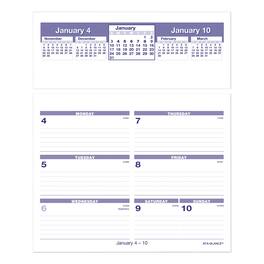 AT-A-GLANCE - Flip A Week Desk Calendar Refill 7 x 6 White Sheets 12 Month Jan to Dec 2026