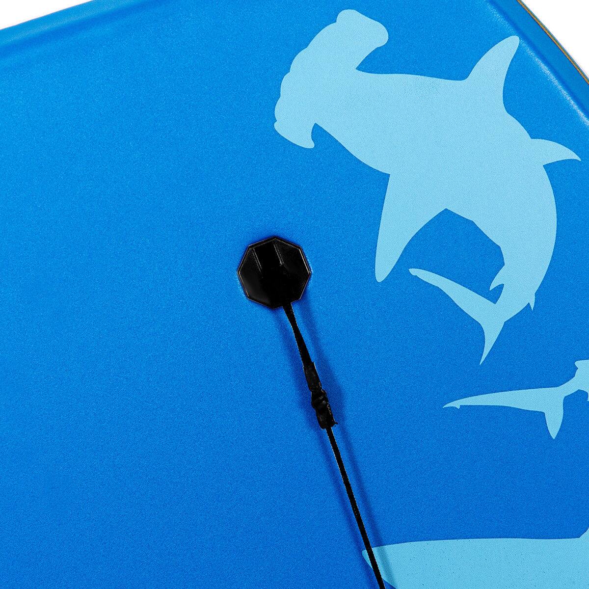 Alt View 8. GOPLUS - Goplus 42" Lightweight Super Bodyboard Surfing w/Leash IXPE Deck EPS Core Boarding - Blue.