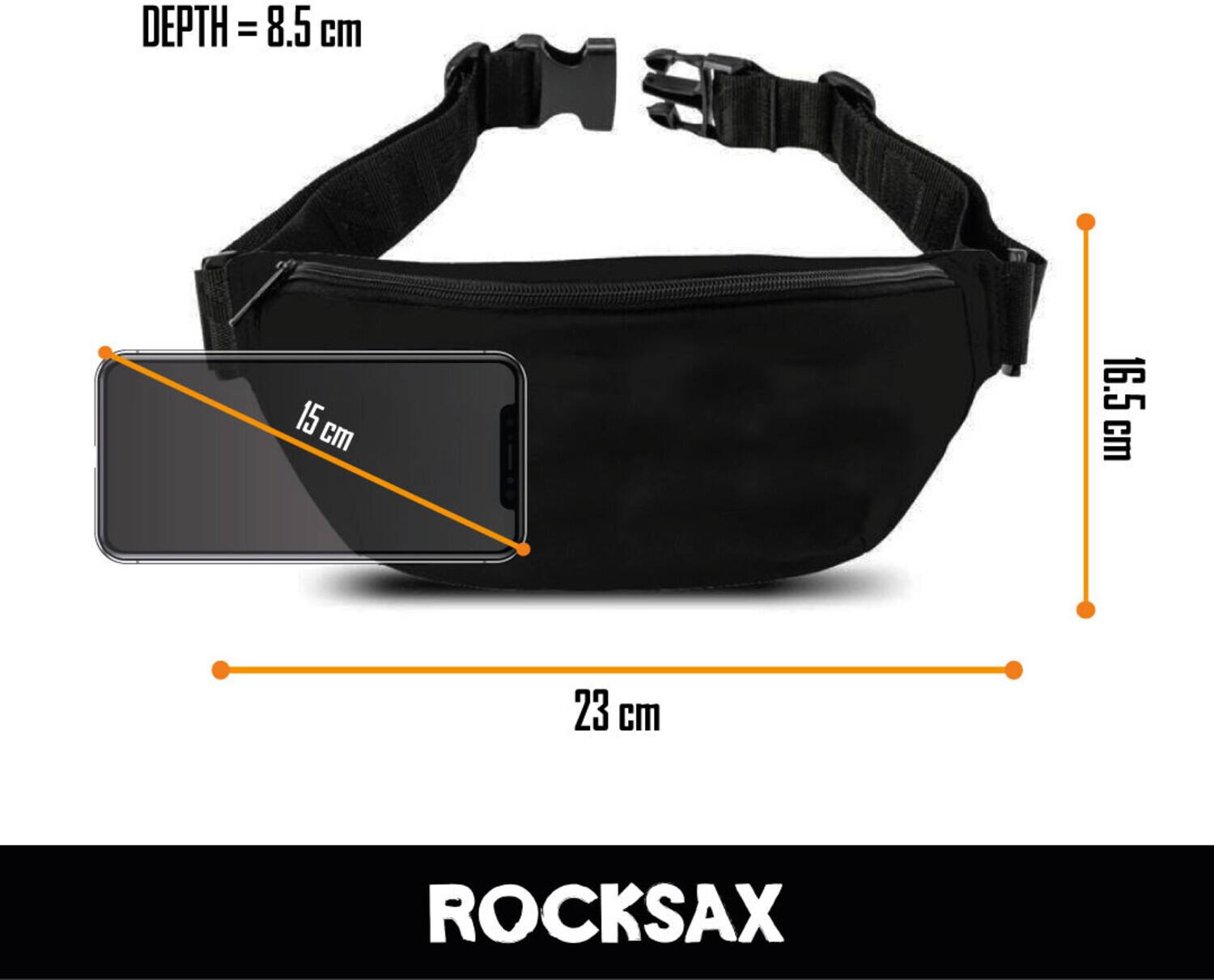 DEPTH = 8.5 cm

15 cm

16.5 cm

23 cm

ROCKSAX