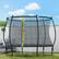 Alt View 7. Soozier - 10ft Trampoline Outdoor,Recreational Trampoline with Net Enclosure, Curved Poles and Safety Spring Cover for Kid Adults - Black.