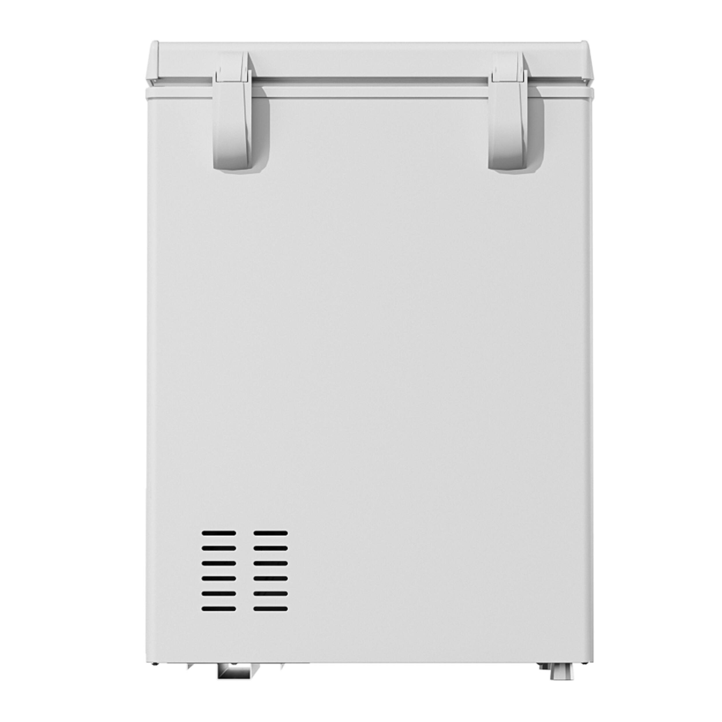 Back. WANAI - Mini Chest Freezer 3.5 cu.ft Deep Freezer - WHITE.