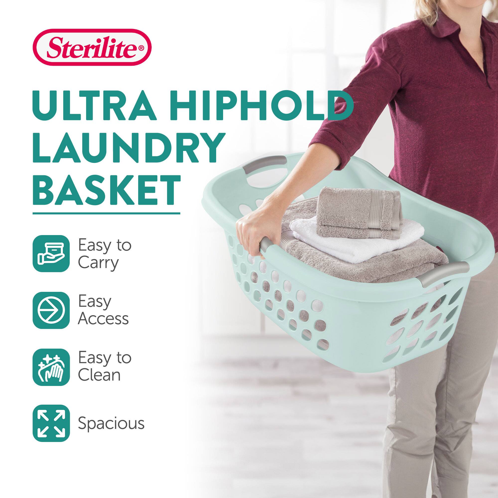 Sterilite®  
ULTRA HIPHOLD LAUNDRY BASKET  

- Easy to Carry  
- Easy Access  
- Easy to Clean  
- Spacious