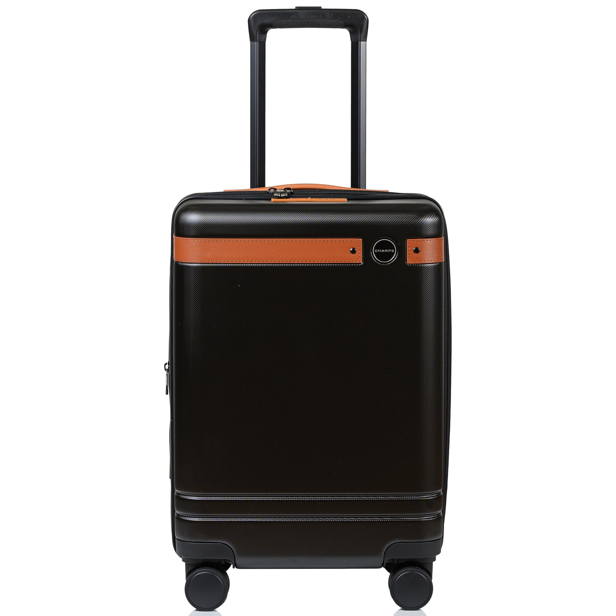 Front. Champs - Vintage IV Collection Carry-on Luggage Case - Black.