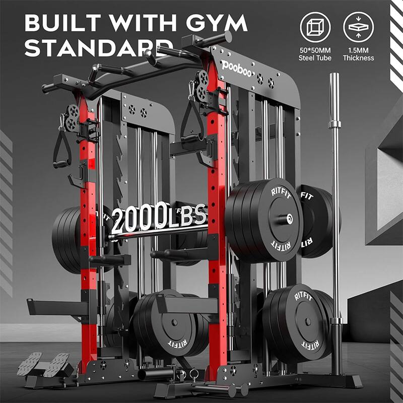BUILT WITH GYM STANDARD  
50*50MM 1.5MM Steel Tube Thickness  
2000LBS  
RITFIT