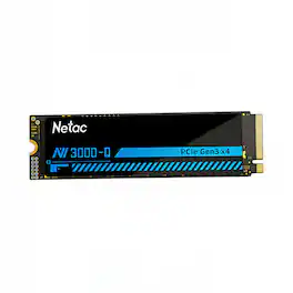 Netac - NV3000-Q 2TB M.2 NVMe PCIe 3.0 SSD, Up to 3400MB/s Read, SLC Cache, Heatsink