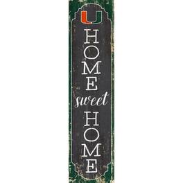 Fan Creations - Miami Hurricanes 24" Home Sweet Home Leaner Sign - Multicolor