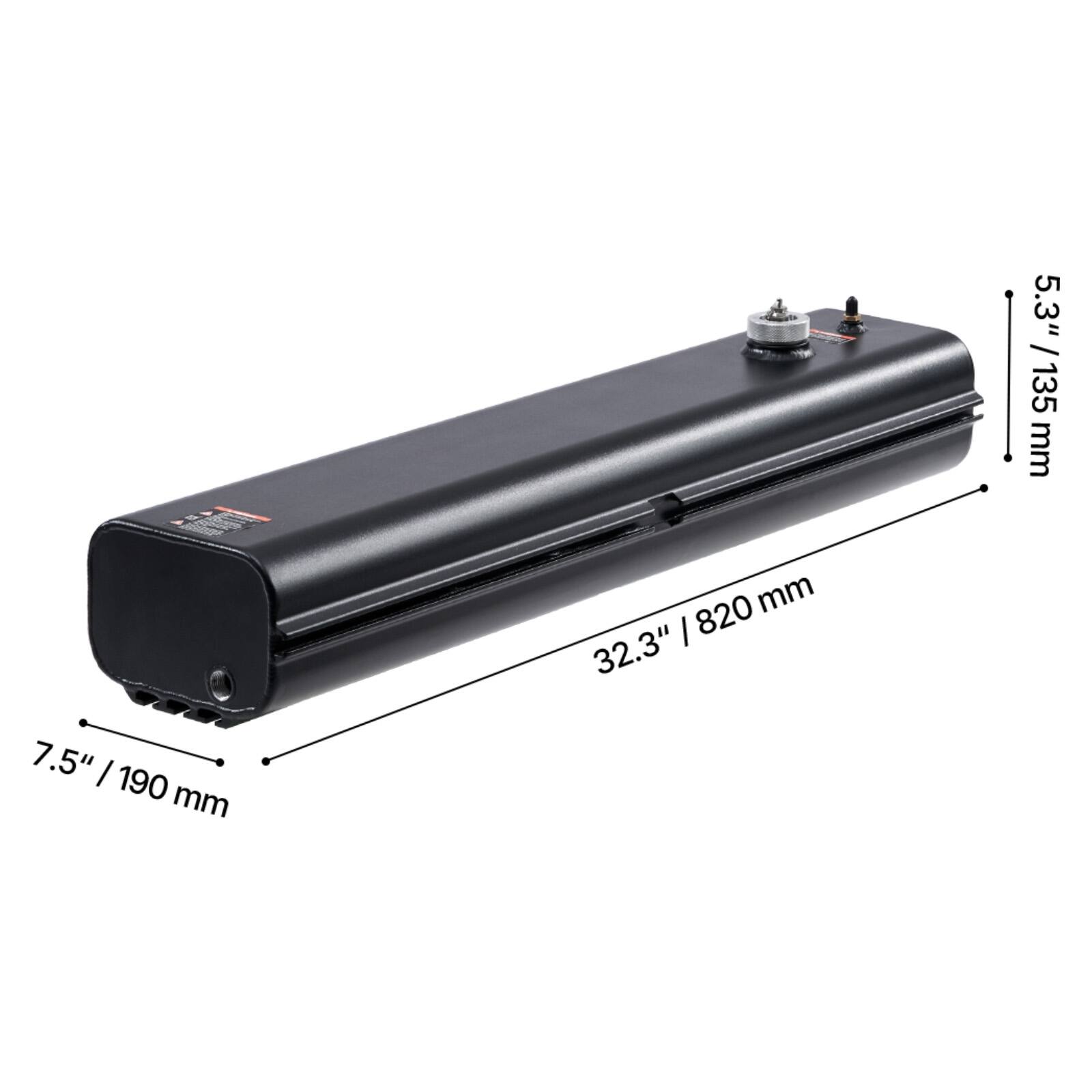 PSS 5.3" / 135 mm  
32.3" / 820 mm  
7.5" / 190 mm