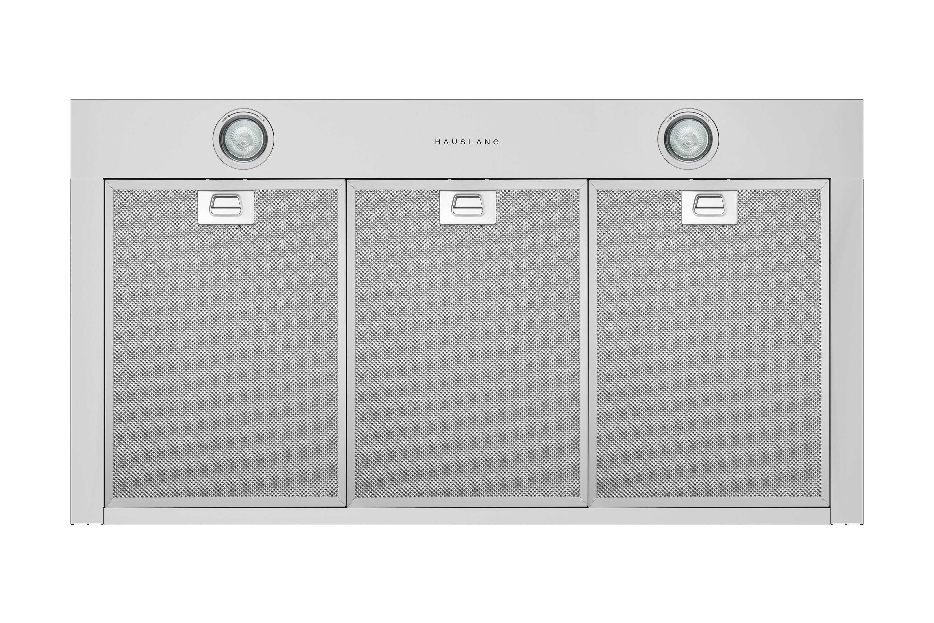 Alt View 5. Hauslane - Hauslane WM-530 Base 36-in Convertible Stainless Steel Wall-Mounted Range Hood (Charcoal Filters Included) - Silver.