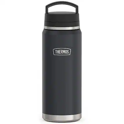 Front. Thermos - Thermos 40 oz Stainless Steel Dual Temperature Beverage Bottle - Granite - Granite.
