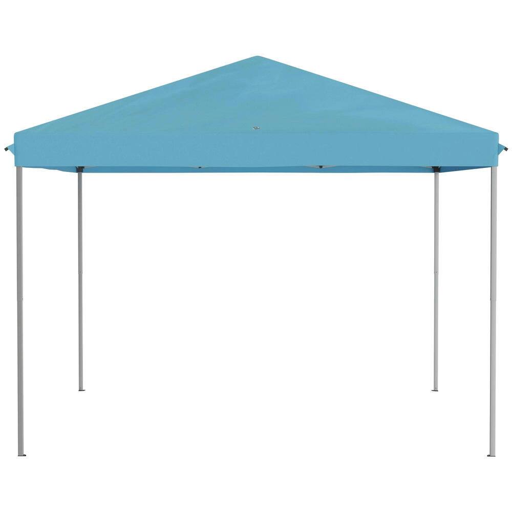 Alt View 5. Spaco - Spaco 10'x10' Pop Up Canopy Tent with Netting,Gazebo,Screen House,Carry Bag - Light Blue.