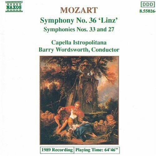 W.a. Mozart - Symphonies 27, 33 & 36   - COMPACT DISCS [CD]