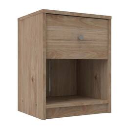 FurniFact - Hickory Nightstand with One Drawer and Timeless Style - Jackson Hickory