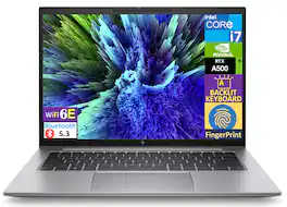 HP - ZBook Firefly G10 7Z3A1UT#ABA Laptop, i7-1355U, 16GB, 512GB SSD, 14.0" (1920x1200), RTX A500, Win 11 Pro - Silver