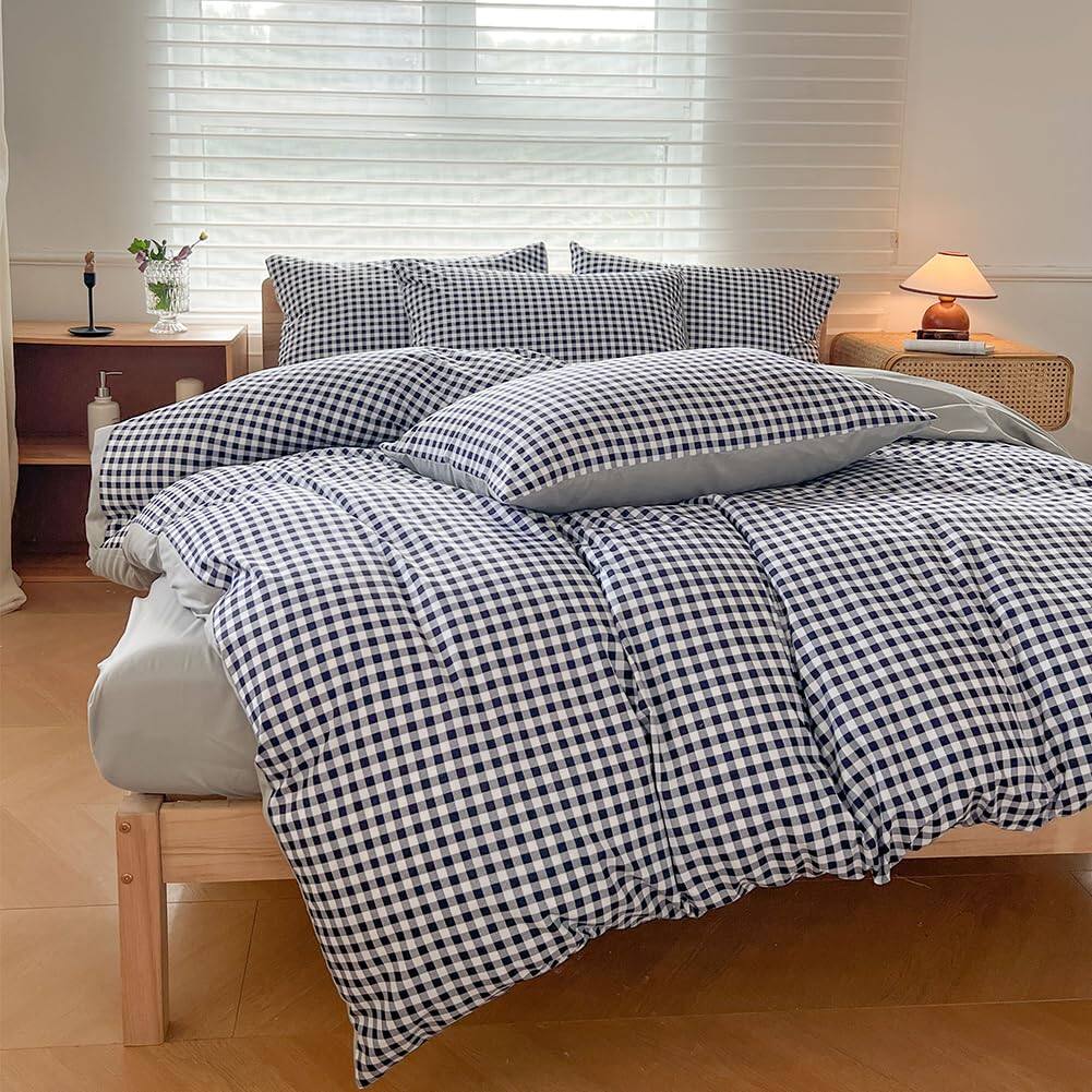 Navy Gingham-Queen(90"*90")