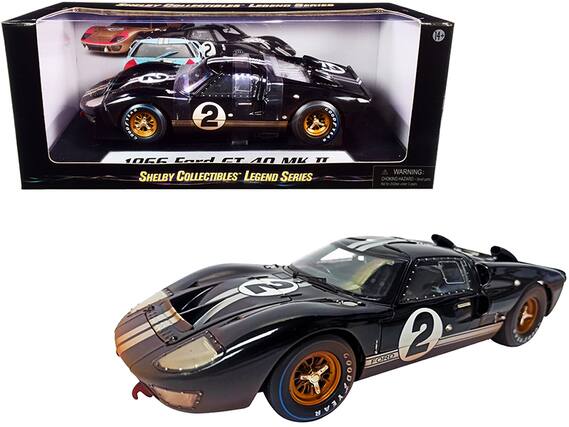 Sure, here is the corrected text:
---
**SHELBY COLLECTIBLES LEGEND SERIES**
**1966 Ford GT 40 MK II**
**WARNING: CHOKING HAZARD - Small parts. Not for children under 3 years.**
---
**GOOD YEAR**
