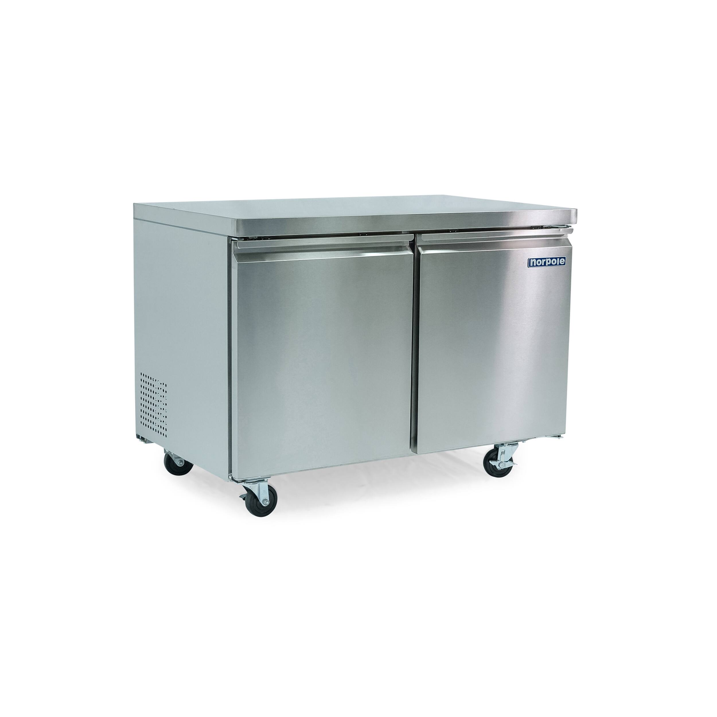 Alt View 5. Magic Chef - Commercial 12 cu. ft. 2 Door Under Counter Refrigerator in Stainless Steel - Stainless Steel.