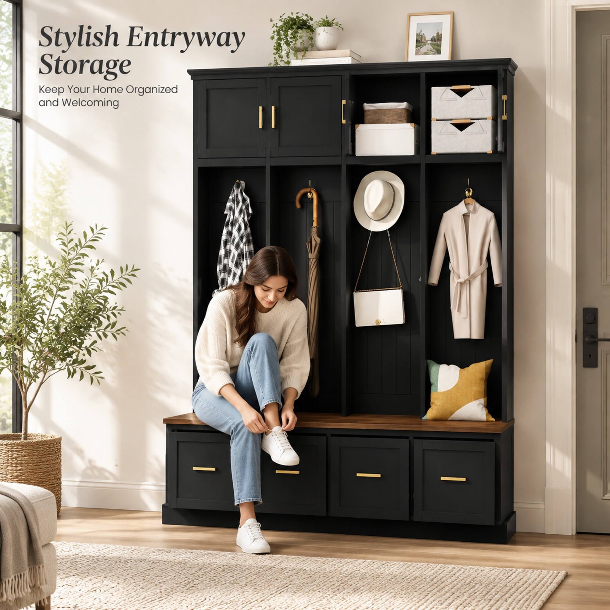 Stylish Entryway Storage  
Keep Your Home Organized and Welcoming
