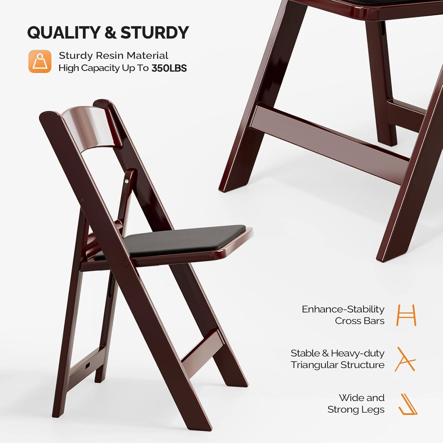 QUALITY & STURDY

Sturdy Resin Material
High Capacity Up To 350LBS

Enhance-Stability Cross Bars
Stable & Heavy-duty Triangular Structure
Wide and Strong Legs