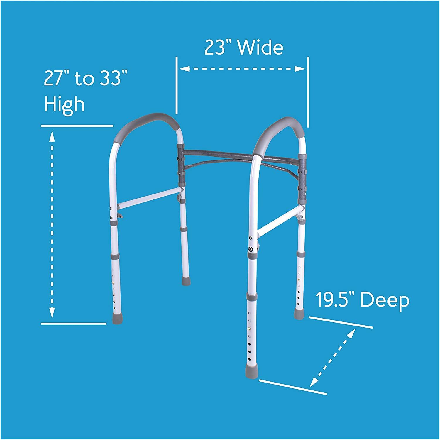 Alt View 17. Carex - Bathroom Safety Rail - White.