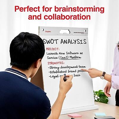 Perfect for brainstorming and collaboration

Staples SWOT ANALYSIS

PROJECT: Launch New Software as a Service (SaaS) Platform

STRENGTHS:
- Strong development team
- Established brand presence
- Loyal customer base