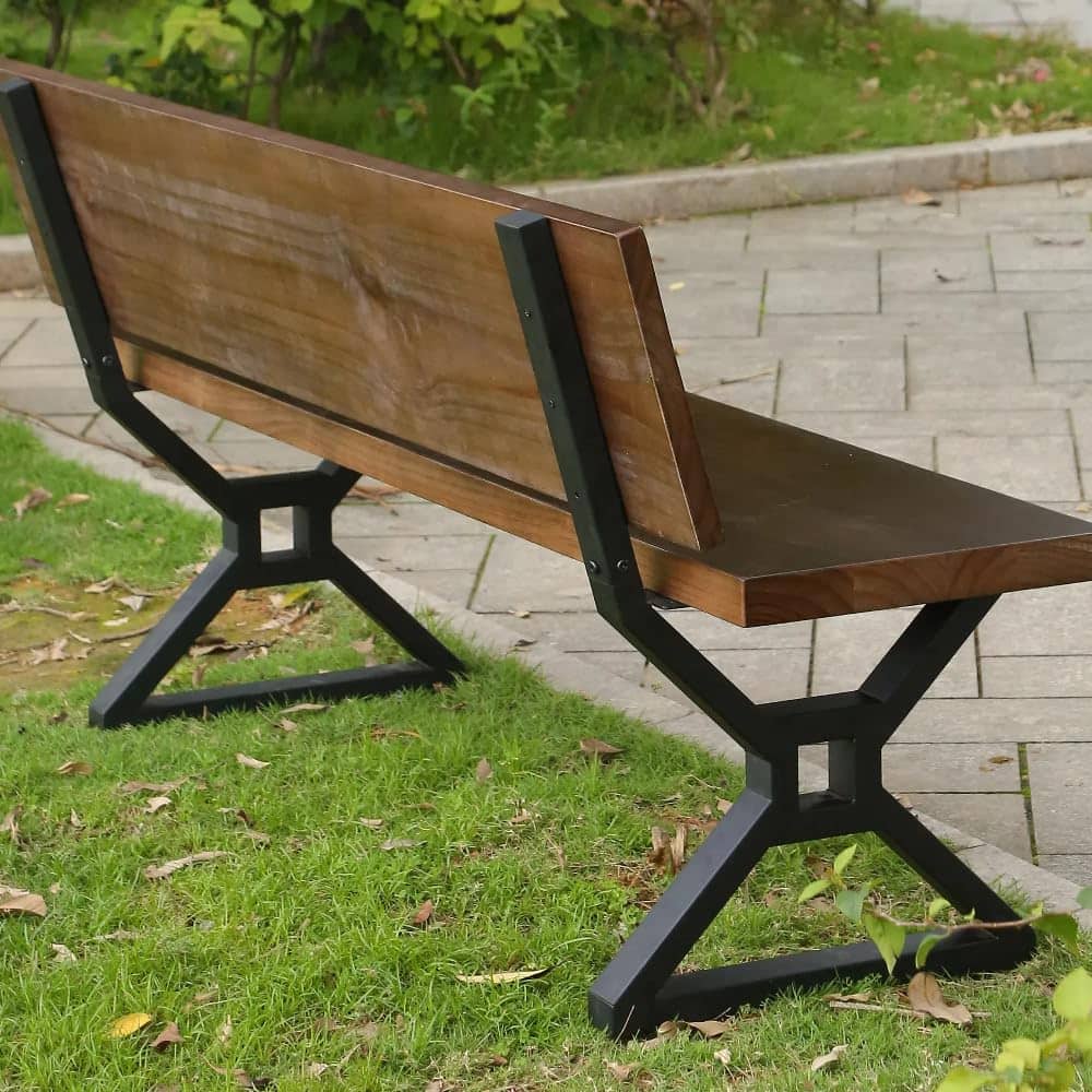 JETRANSPORT - 16 Inch Metal Bench Backrest Bracket Set Of 2 Ideal For Diy Projects With Butcher Block Countertops And Wood - G 1