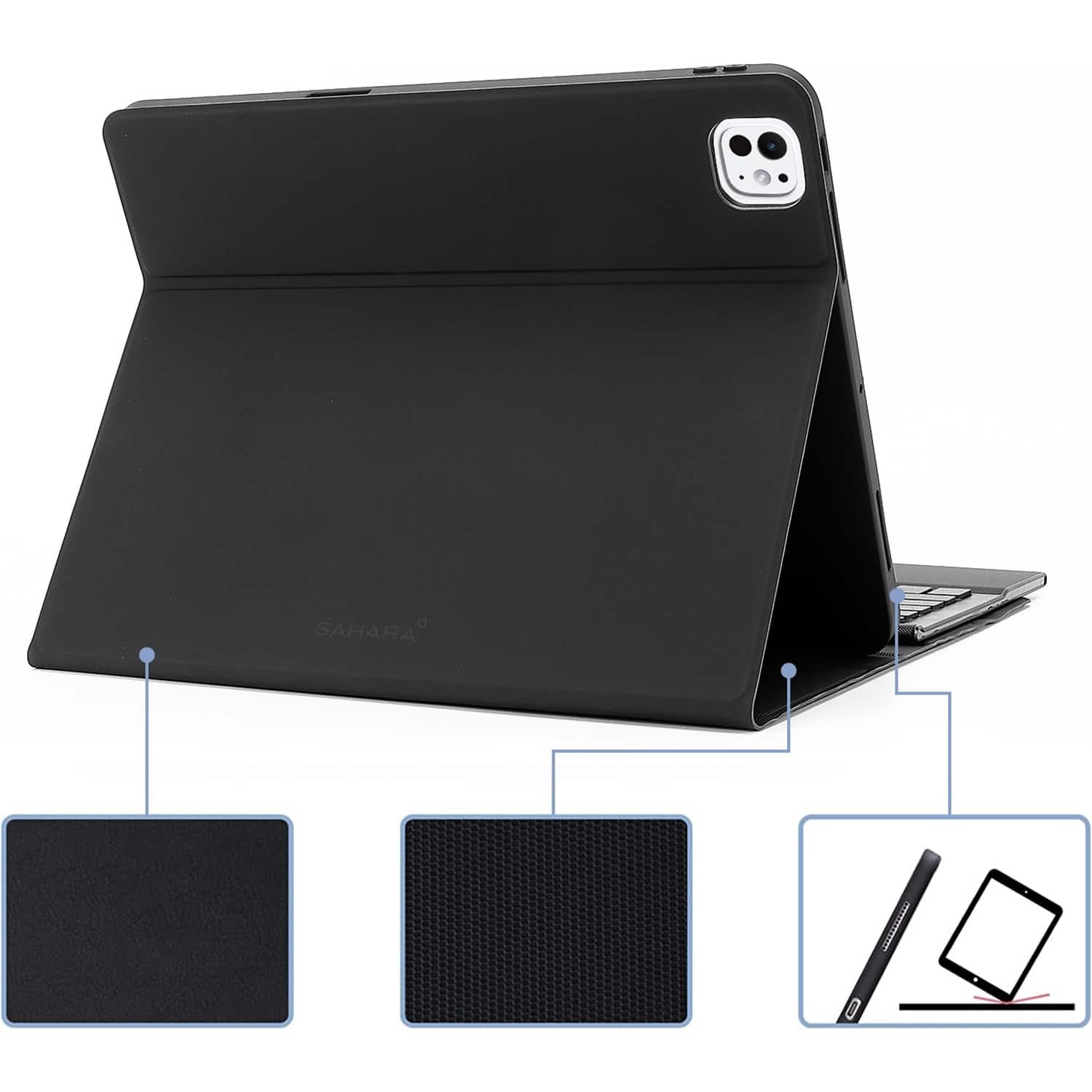 SaharaCase Navigate Series Keyboard Case with Track Pad for Apple iPad ...