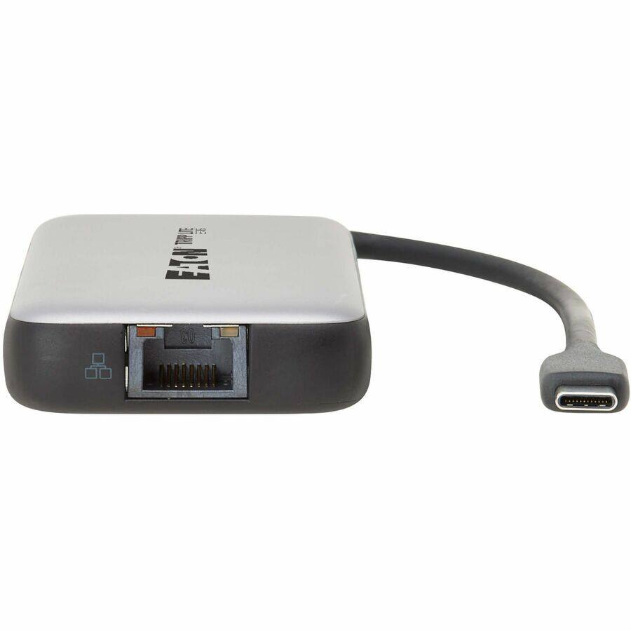Alt View 1. Tripp Lite - Eaton Tripp Lite Series USB-C Multiport Adapter - 4K 60 Hz HDMI, USB 3.2 Gen 2 Hub Ports, GbE, 100W PD Charging, HDR.
