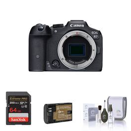Bundle - Canon - EOS R7 Mirrorless Camera, with 64GB Memory Card, Battery and Cleaning Kit