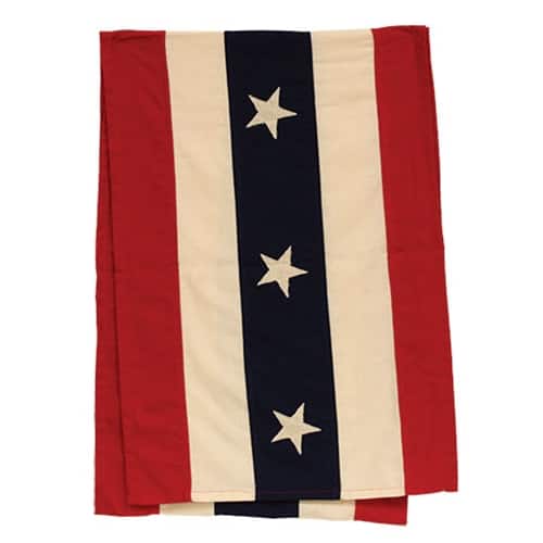 BreeBe- Vintage Flag Runner 16x32- Red, White, Blue