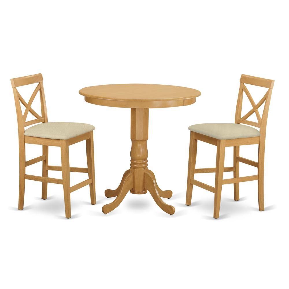 East West Furniture JAPB3C 3 Pc counter height set pub Table and 2 ...