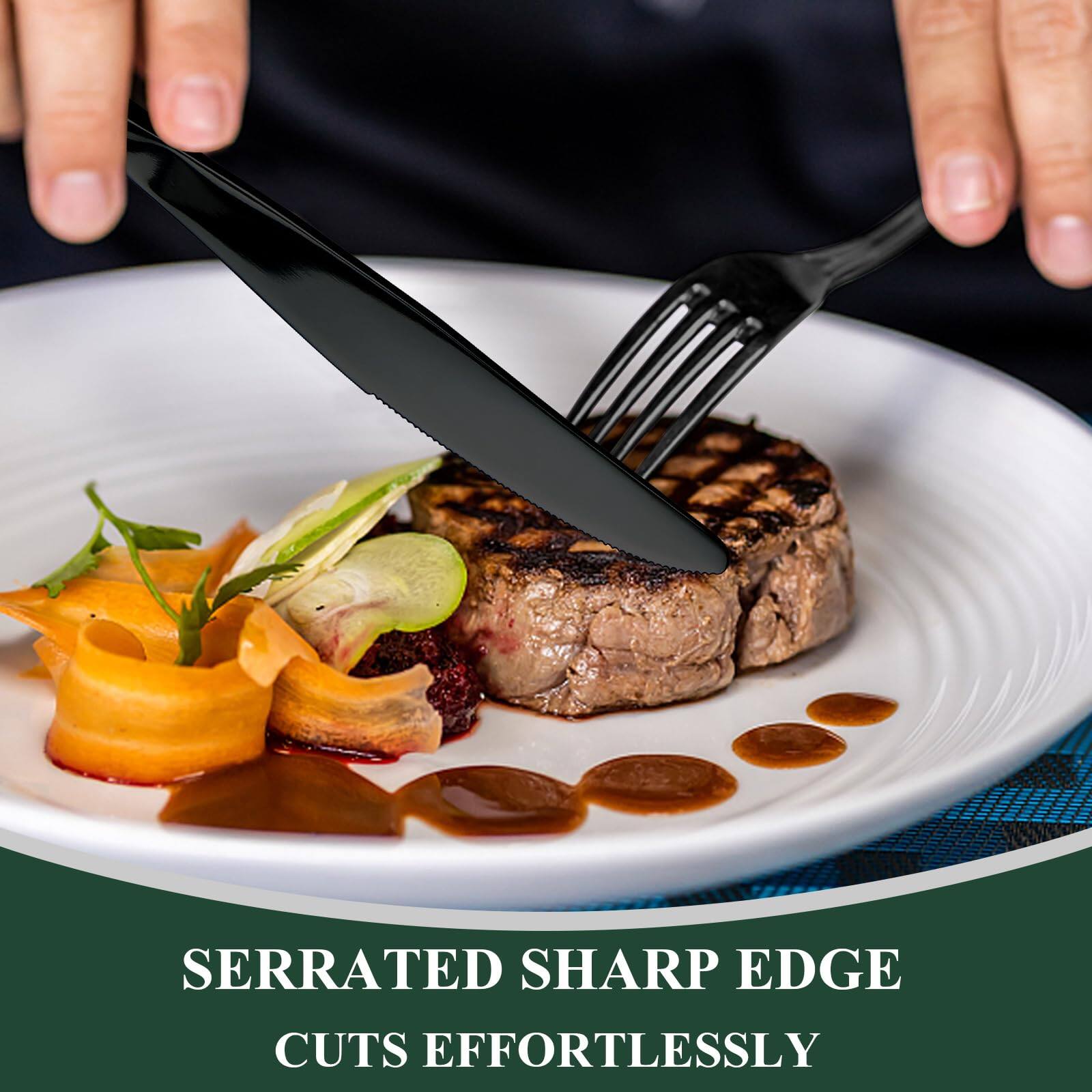 SERRATED SHARP EDGE CUTS EFFORTLESSLY