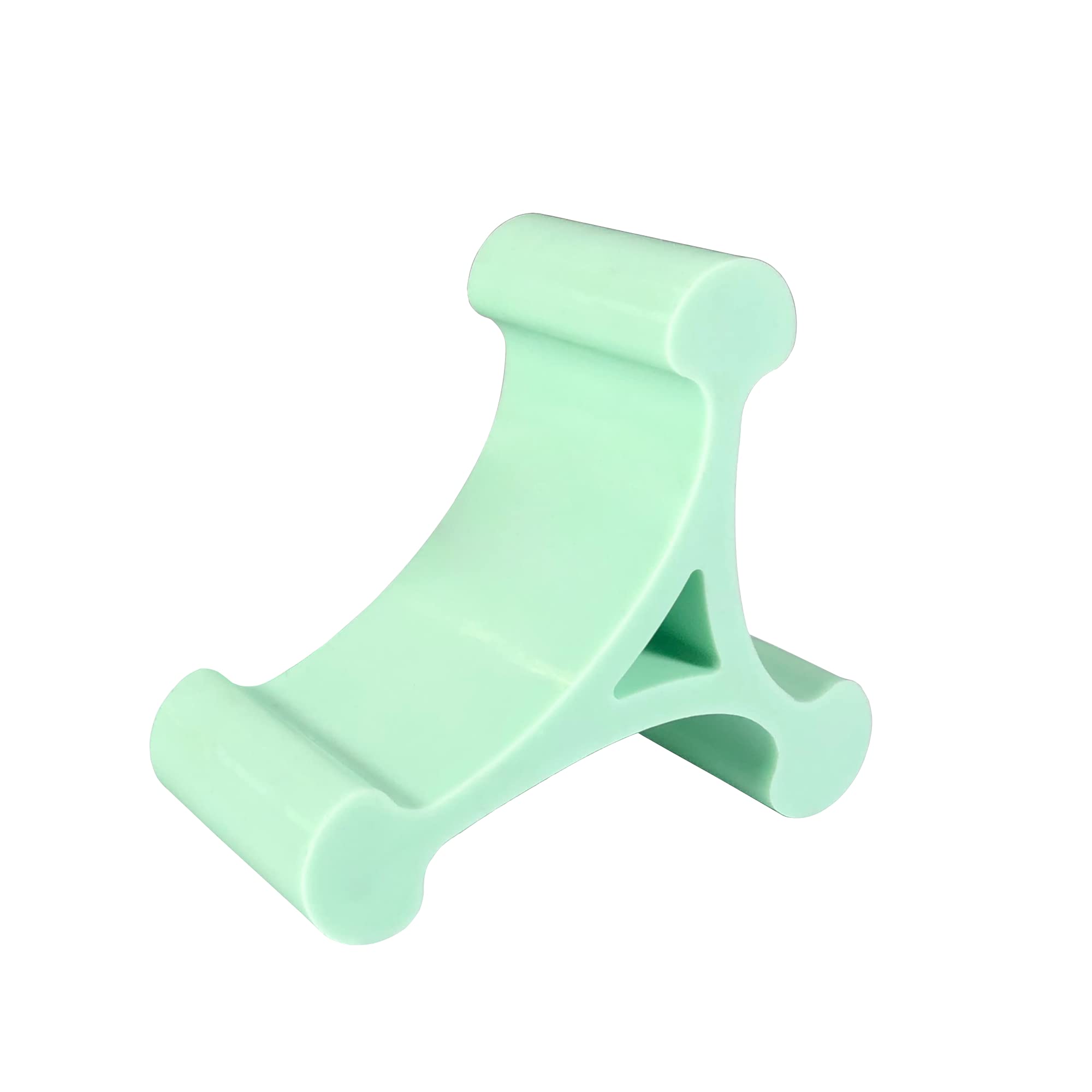 Back. PO3TICJUNKI3 - Skalene Phone Stand - Silicone Rubber Adjustable Holder Prop Rest Desk Office Home Kitchen Accessory (mint - Mint Green.