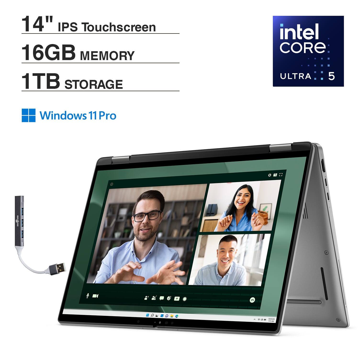 14" IPS Touchscreen  
16GB MEMORY  
1TB STORAGE  
intel CORE ULTRA 5  
Windows 11 Pro