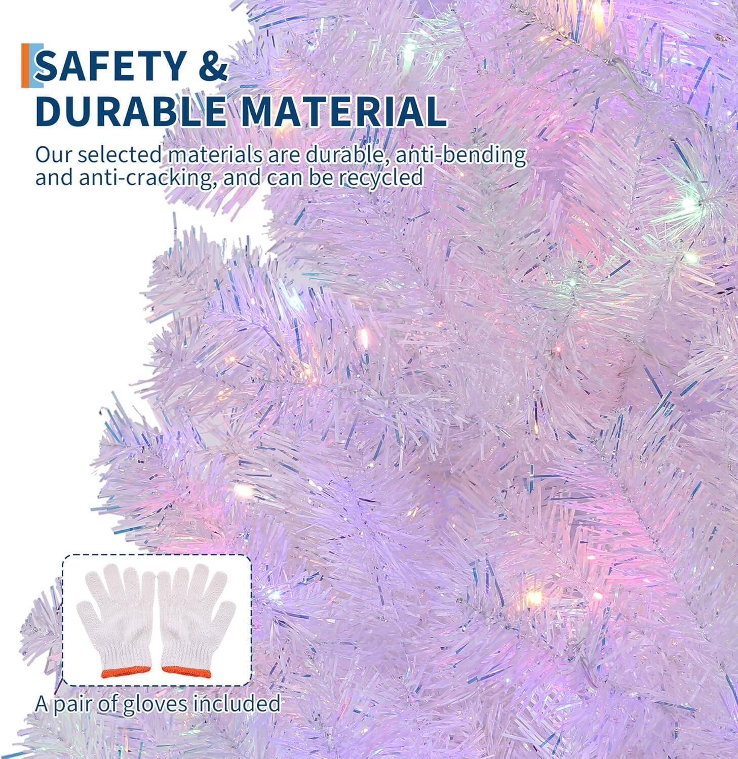 **SAFETY & DURABLE MATERIAL**

Our selected materials are durable, anti-bending, and anti-cracking, and can be recycled.

A pair of gloves included