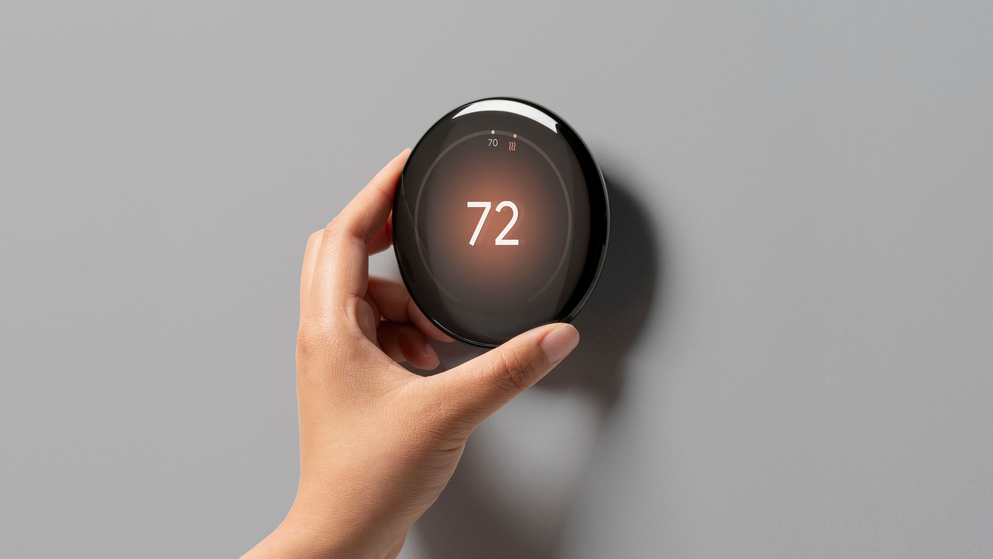 Alt View 13. Google - Nest Learning Thermostat (4th gen) with Nest Temperature Sensor (2nd gen) - Polished Obsidian.
