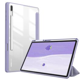 Kitcheniva - Clear Back Case For Samsung Galaxy Tab S7 FE 12.4 Inch 2021 Shockproof Shell - Purple
