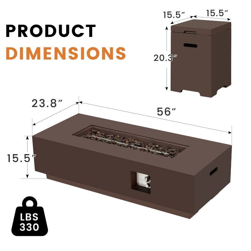 PRODUCT DIMENSIONS

15.5" x 15.5" x 20.3" x 23.8" x 56"

LBS 330