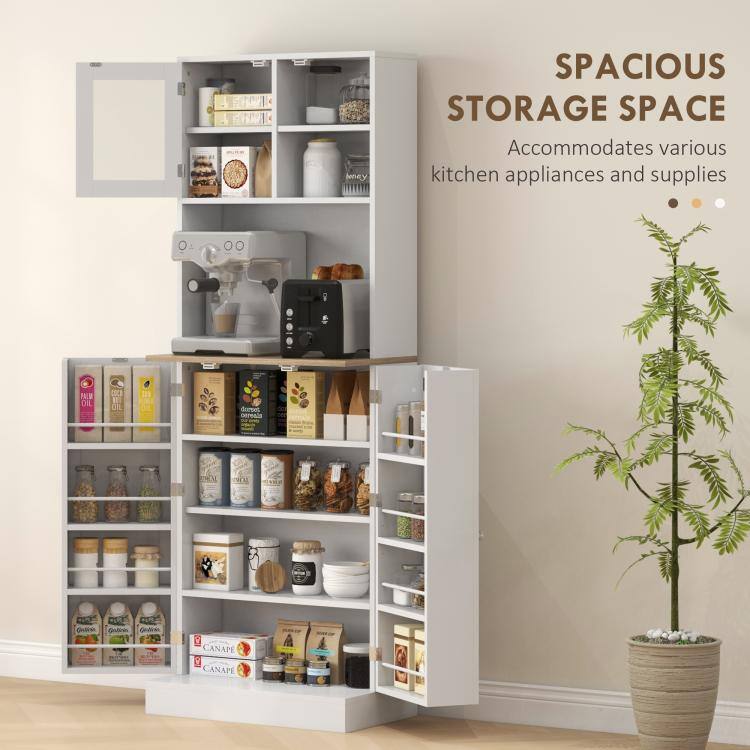 SPACIOUS STORAGE SPACE  
Accommodates various kitchen appliances and supplies

PALM 0%  
OIL  
doeses  
DOLL OE"  
Qualish Calish Callinia FRIENDIES  
CANAPE  
A  
A  
CANAPE