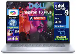Dell - Inspiron 16 7640 Laptop| 16 FHD+ TouchScreen Display| Intel Ultra 9 185H| 16GB LPDDR5X| 512GB SSD|Windows 11 - Ice Blue